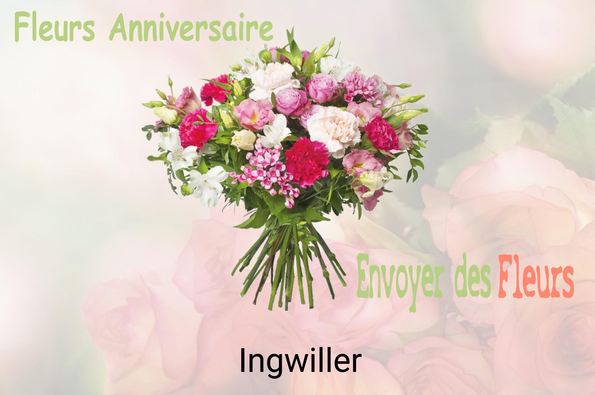 Bouquet de fleurs d’anniversaire livré à Ingwiller