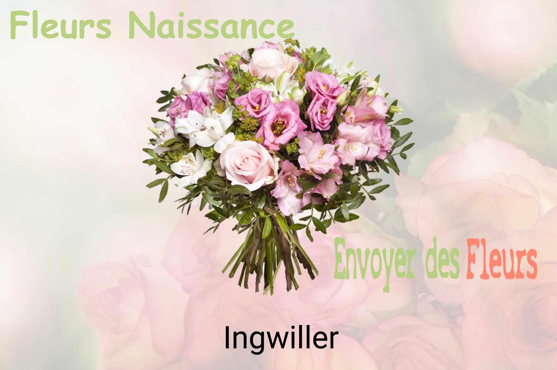 Bouquet de fleurs de naissance livré à Ingwiller